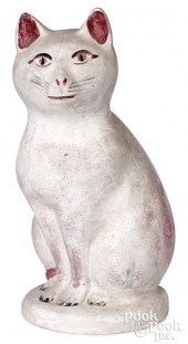 PENNSYLVANIA CHALKWARE CAT, 19