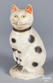 PENNSYLVANIA CHALKWARE CAT, 19