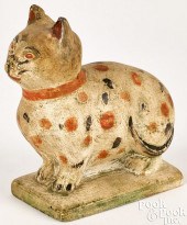 PENNSYLVANIA CHALKWARE CAT, 19