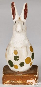 PENNSYLVANIA CHALKWARE RABBIT