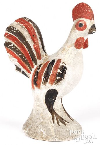 PENNSYLVANIA CHALKWARE ROOSTER,