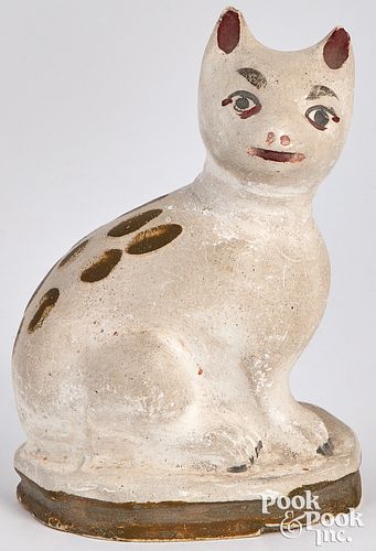PENNSYLVANIA CHALKWARE SEATED