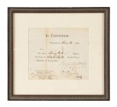 PENNSYLVANIA CONVENTION, SIGNE