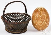PENNSYLVANIA ETCHED EASTER EGG