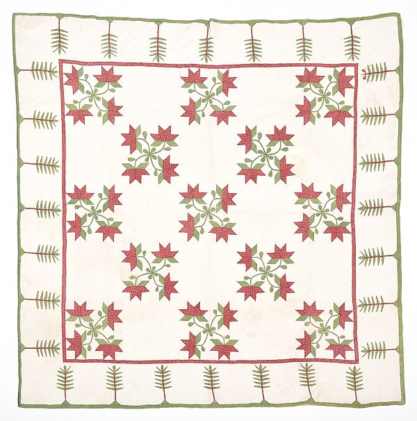 Pennsylvania floral appliqué
