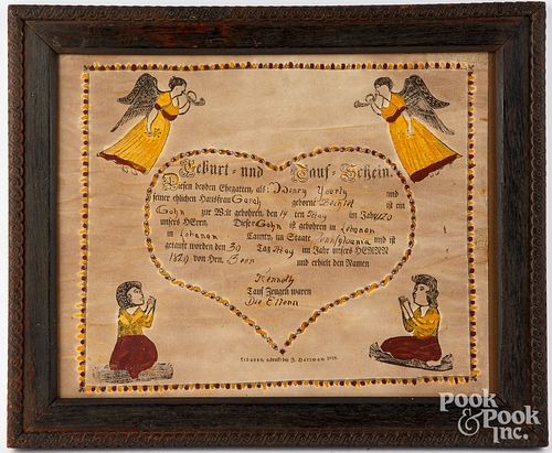 PENNSYLVANIA FRAKTUR BIRTH