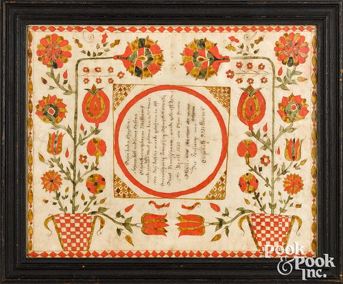 PENNSYLVANIA FRAKTUR BIRTH