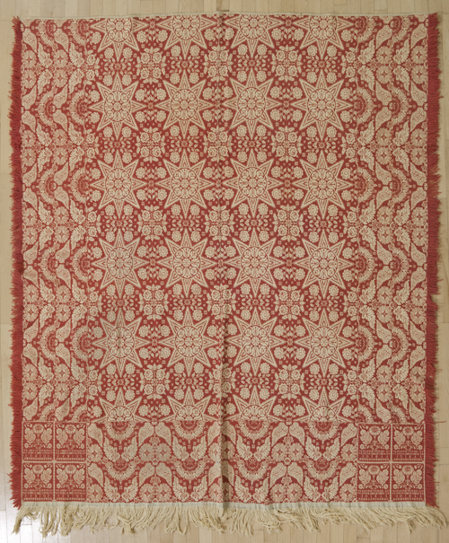 Pennsylvania jacquard coverlet