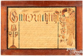 PENNSYLVANIA MENNONITE FRAKTUR