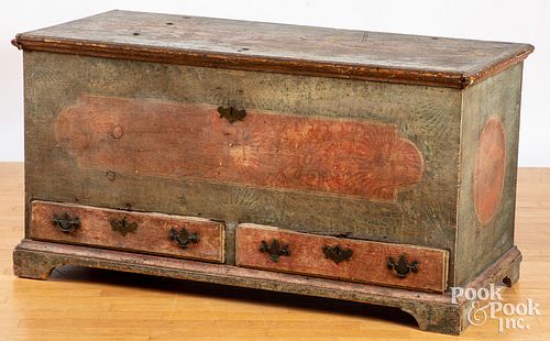 PENNSYLVANIA PAINTED DOWER CHEST,