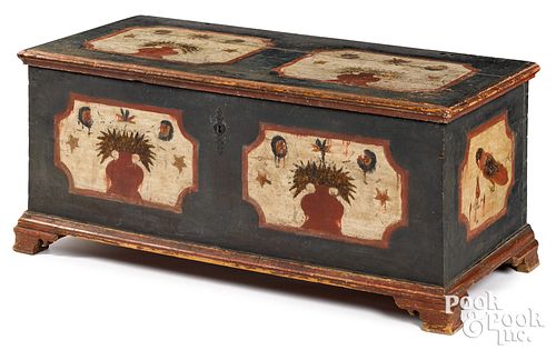 PENNSYLVANIA PAINTED DOWER CHEST,