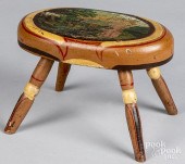 PENNSYLVANIA PAINTED FOOTSTOOL