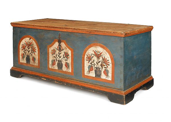 Pennsylvania painted pine dower