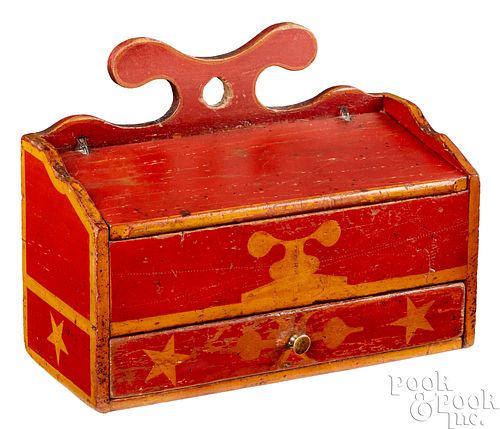 PENNSYLVANIA PAINTED PINE SALT BOX,