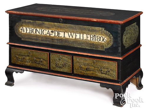 PENNSYLVANIA PAINTED POPLAR DOWER