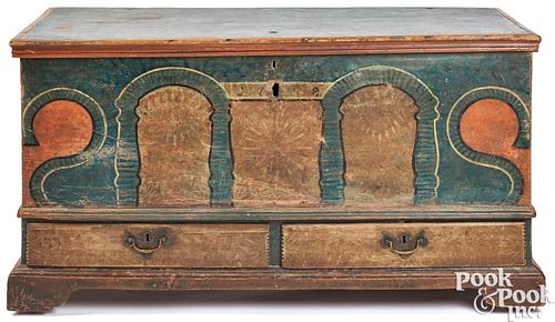 PENNSYLVANIA PAINTED POPLAR DOWER