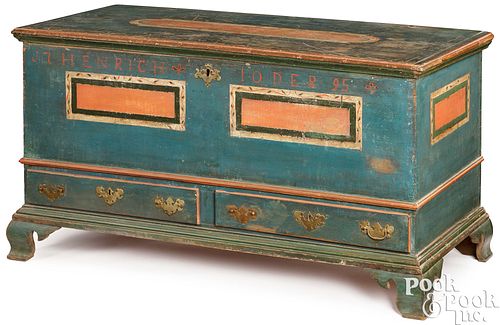 PENNSYLVANIA PAINTED POPLAR DOWER