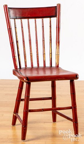 PENNSYLVANIA PAINTED RODBACK CHAIR,