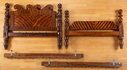 PENNSYLVANIA PAINTED ROPE BED, 19TH