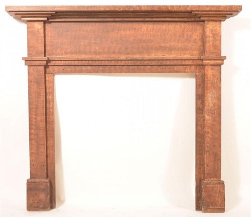 PENNSYLVANIA PAINTED WOOD FIREPLACE