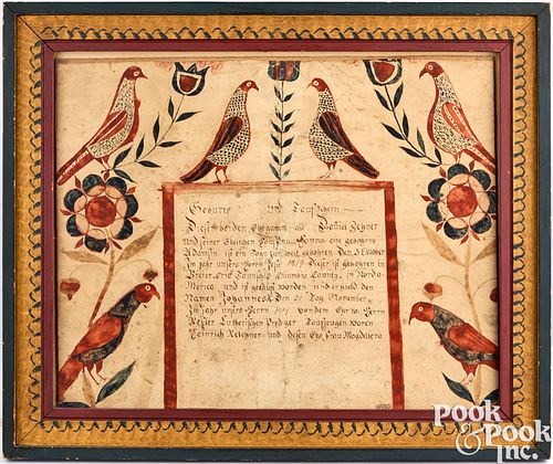 PENNSYLVANIA PEN AND INK FRAKTUR