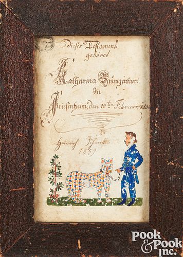 PENNSYLVANIA PEN AND INK FRAKTUR