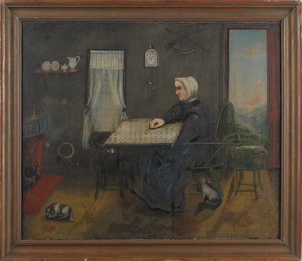 Pennsylvania primitive oil on