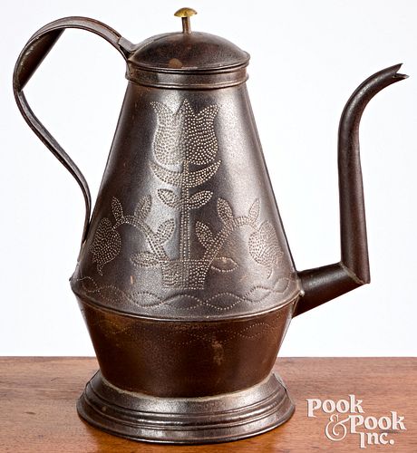 PENNSYLVANIA PUNCHED TIN COFFEE