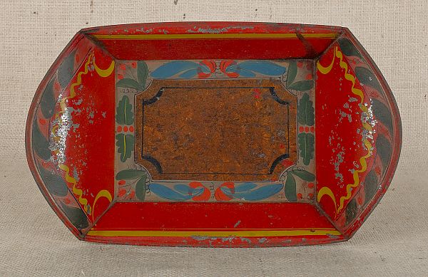Pennsylvania red tole bread tray