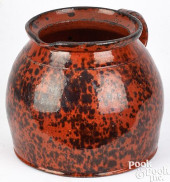 PENNSYLVANIA REDWARE BEAN POT,