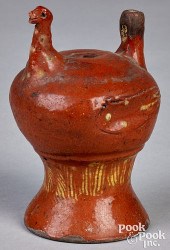 PENNSYLVANIA REDWARE BIRD WHIS