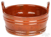 PENNSYLVANIA REDWARE BUTTER TU