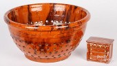 PENNSYLVANIA REDWARE COLANDER,