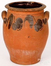 PENNSYLVANIA REDWARE CROCK, 19