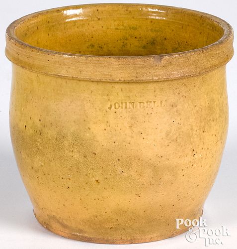 PENNSYLVANIA REDWARE CROCK, 19TH