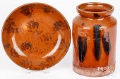 PENNSYLVANIA REDWARE CROCK AND