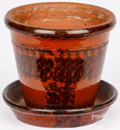 PENNSYLVANIA REDWARE FLOWER PO