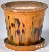 PENNSYLVANIA REDWARE FLOWERPOT