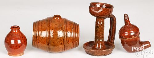 PENNSYLVANIA REDWARE LAMP,