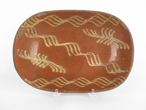 Pennsylvania redware loaf dish 19th