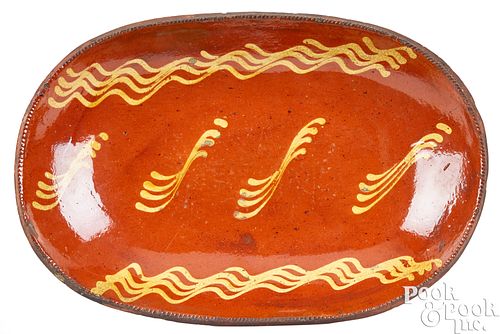 PENNSYLVANIA REDWARE LOAF DISH,