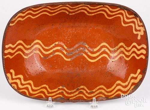 PENNSYLVANIA REDWARE LOAF DISH,
