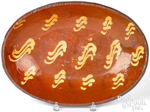 PENNSYLVANIA REDWARE LOAF DISH,