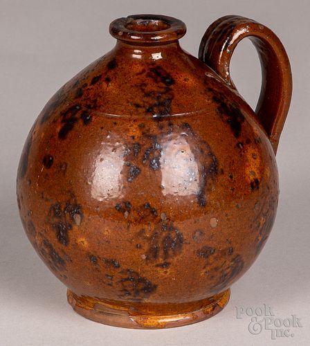 PENNSYLVANIA REDWARE OVOID JUG,