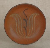 Pennsylvania redware pie plate