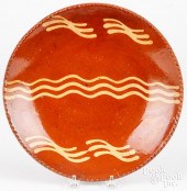 PENNSYLVANIA REDWARE PIE PLATE