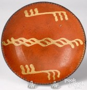 PENNSYLVANIA REDWARE PIE PLATE