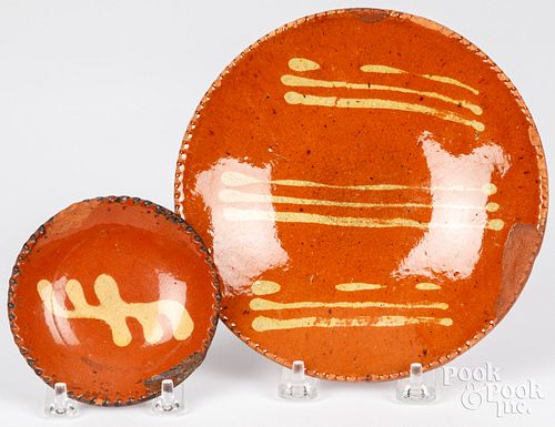 PENNSYLVANIA REDWARE PIE PLATE
