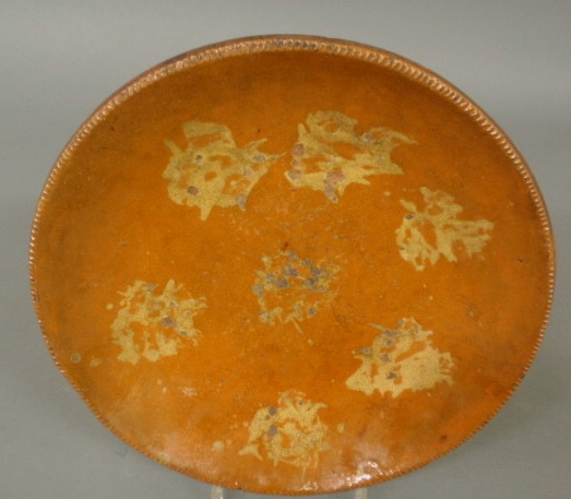 Pennsylvania redware plate 19th