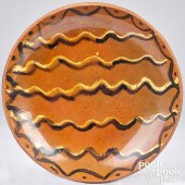 PENNSYLVANIA REDWARE PLATE, LA